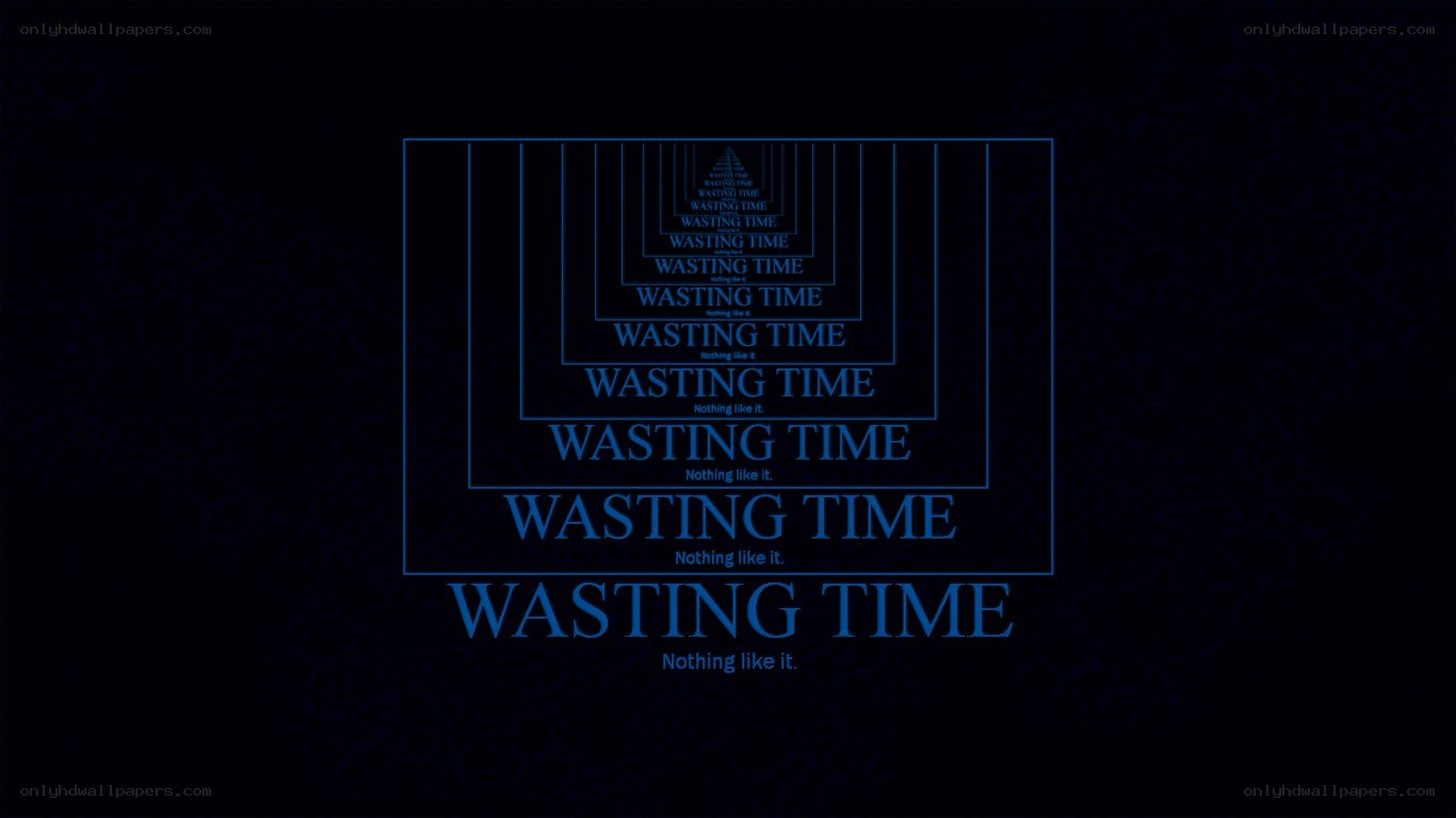 wasting time text animation