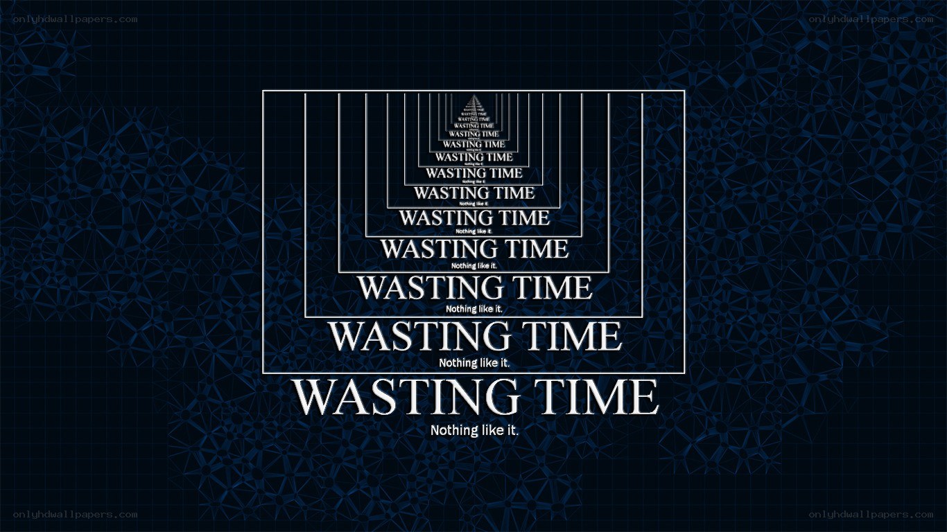 wasting time text effect