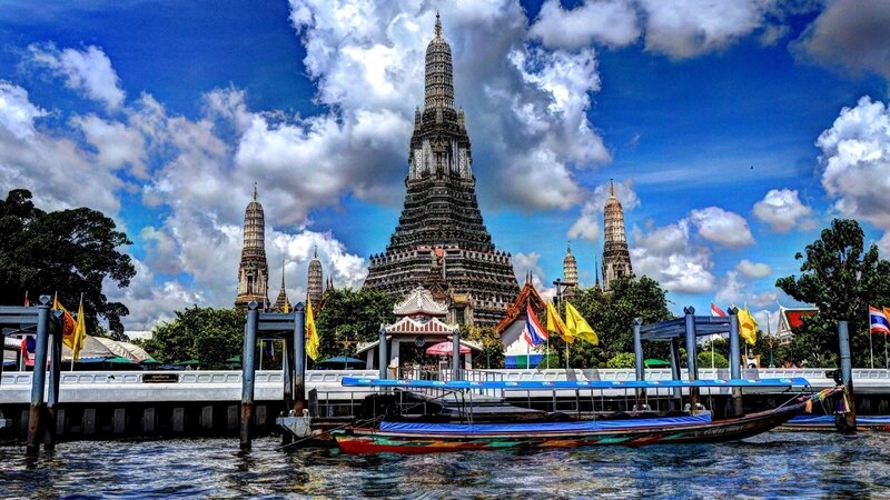 Wat Arun Temple — Blue