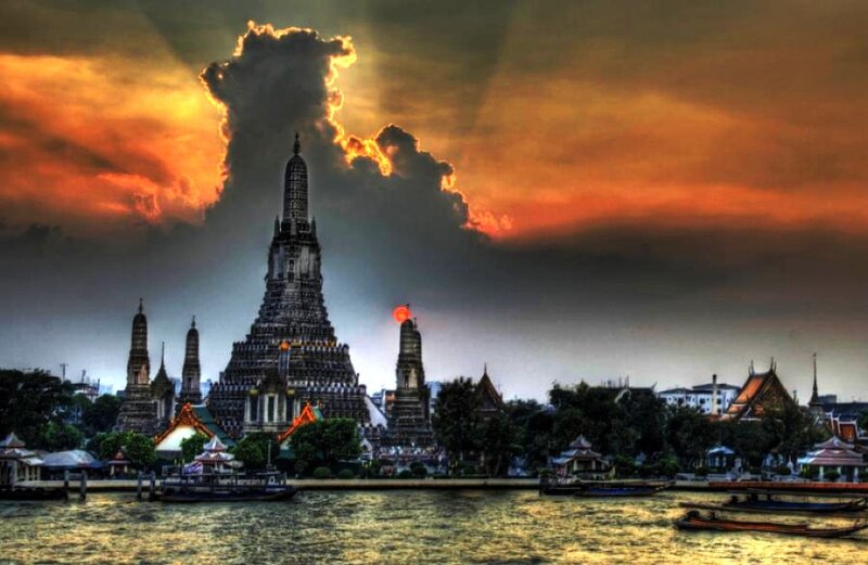 Wat Arun Temple — Orange