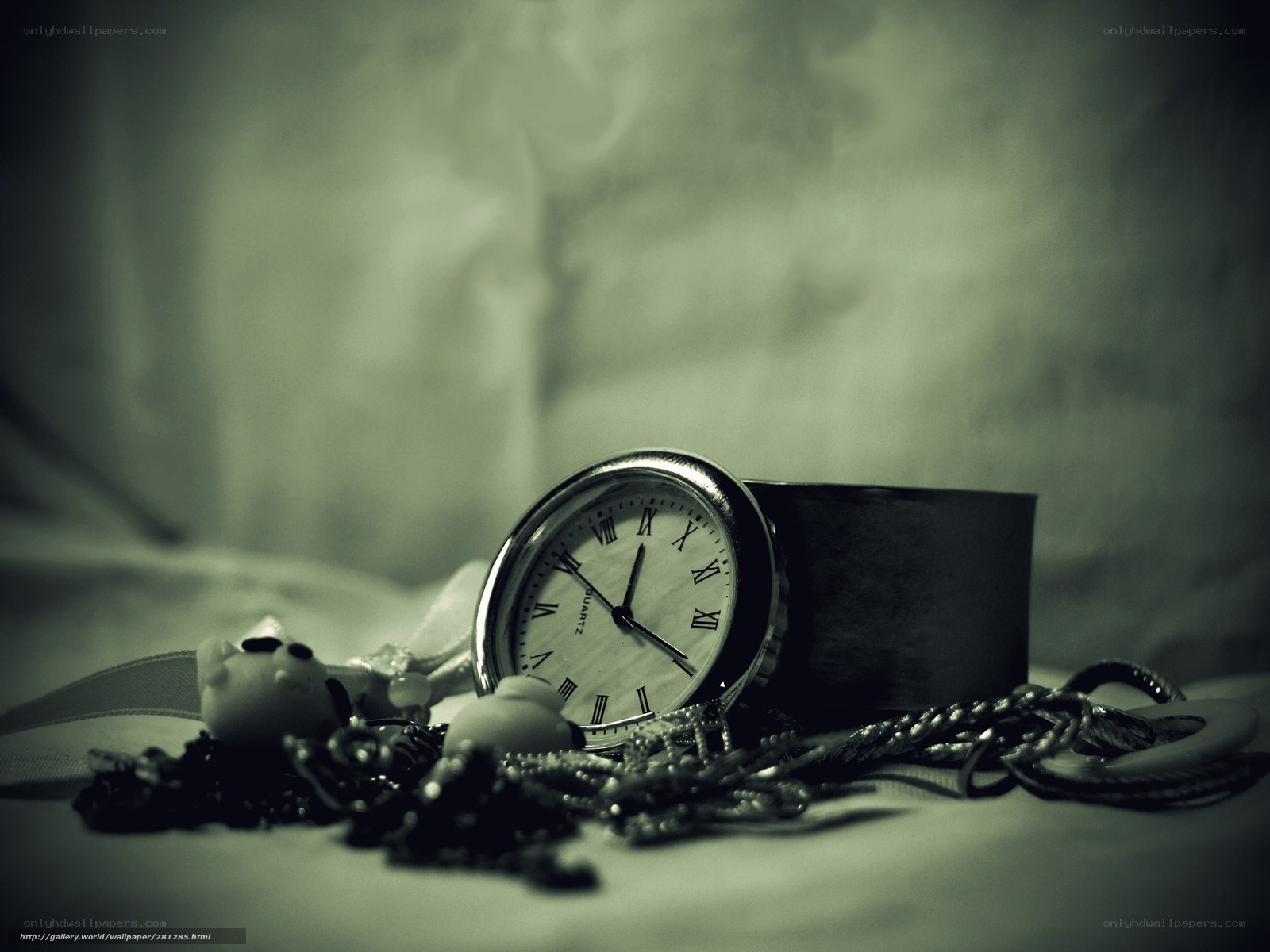 Watch and jewelry still life
