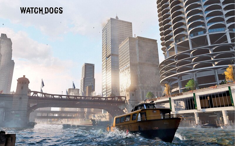 Watch Dogs cityscape scene