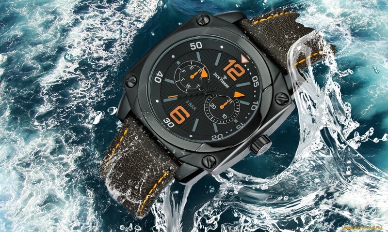 watch in ocean water