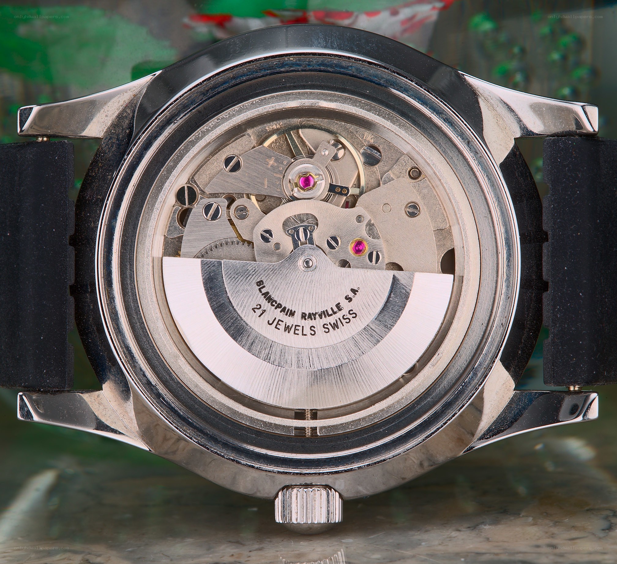 watch mechanism close-up