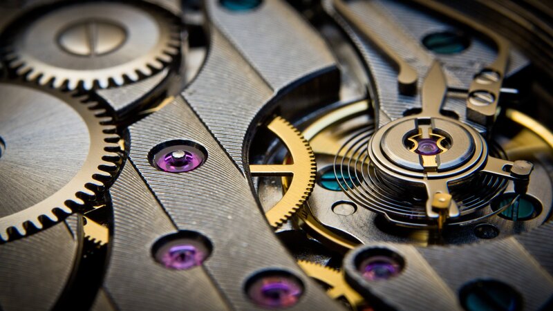 Watch Mechanism Gears — Silver