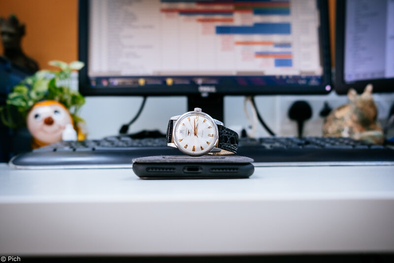 Watch on Phone Stand