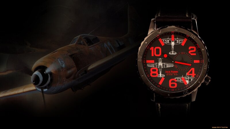 Watch with Airplane Design