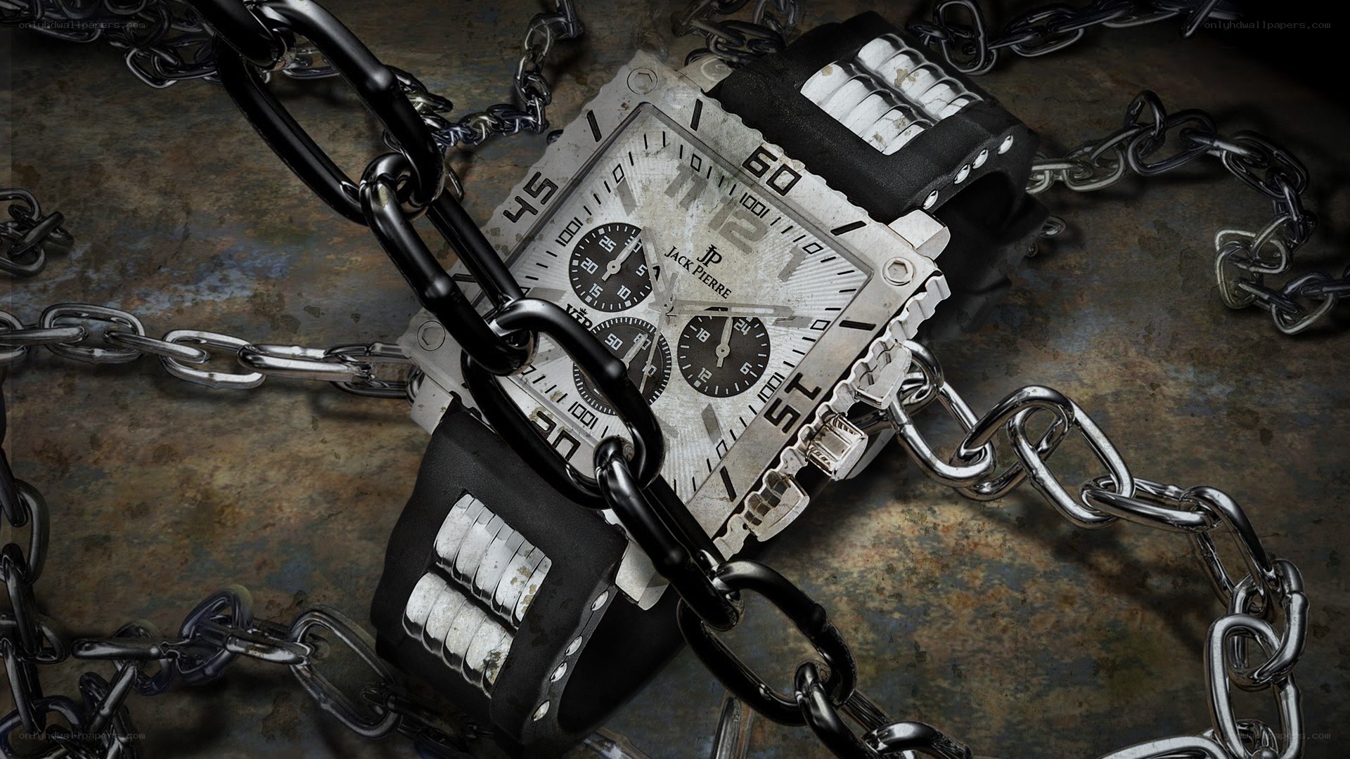 watch with chains