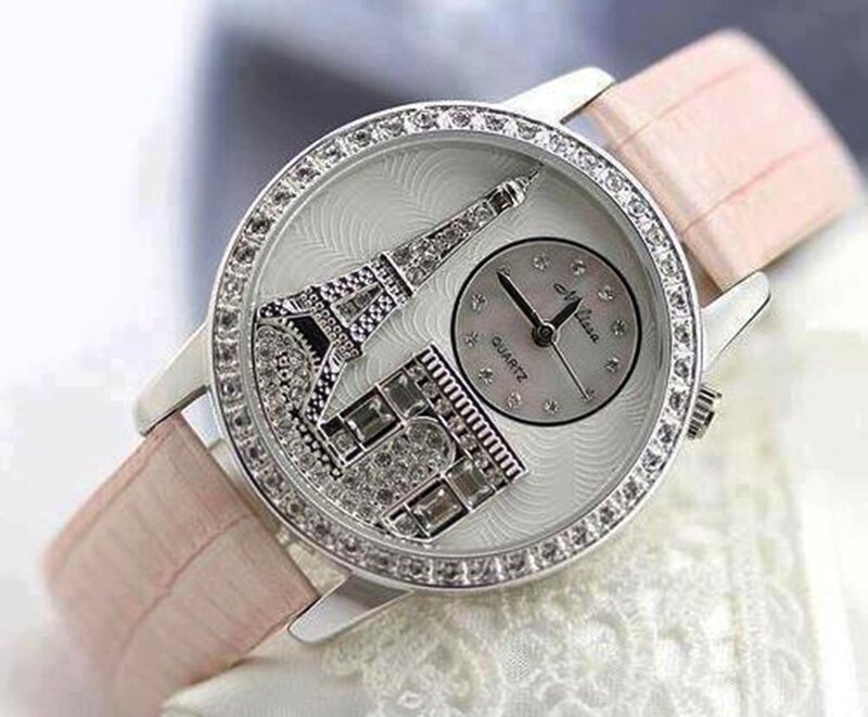 Watch with Eiffel Tower Design