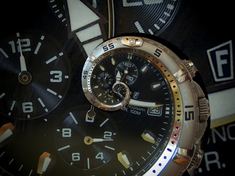 Watch with multiple dials