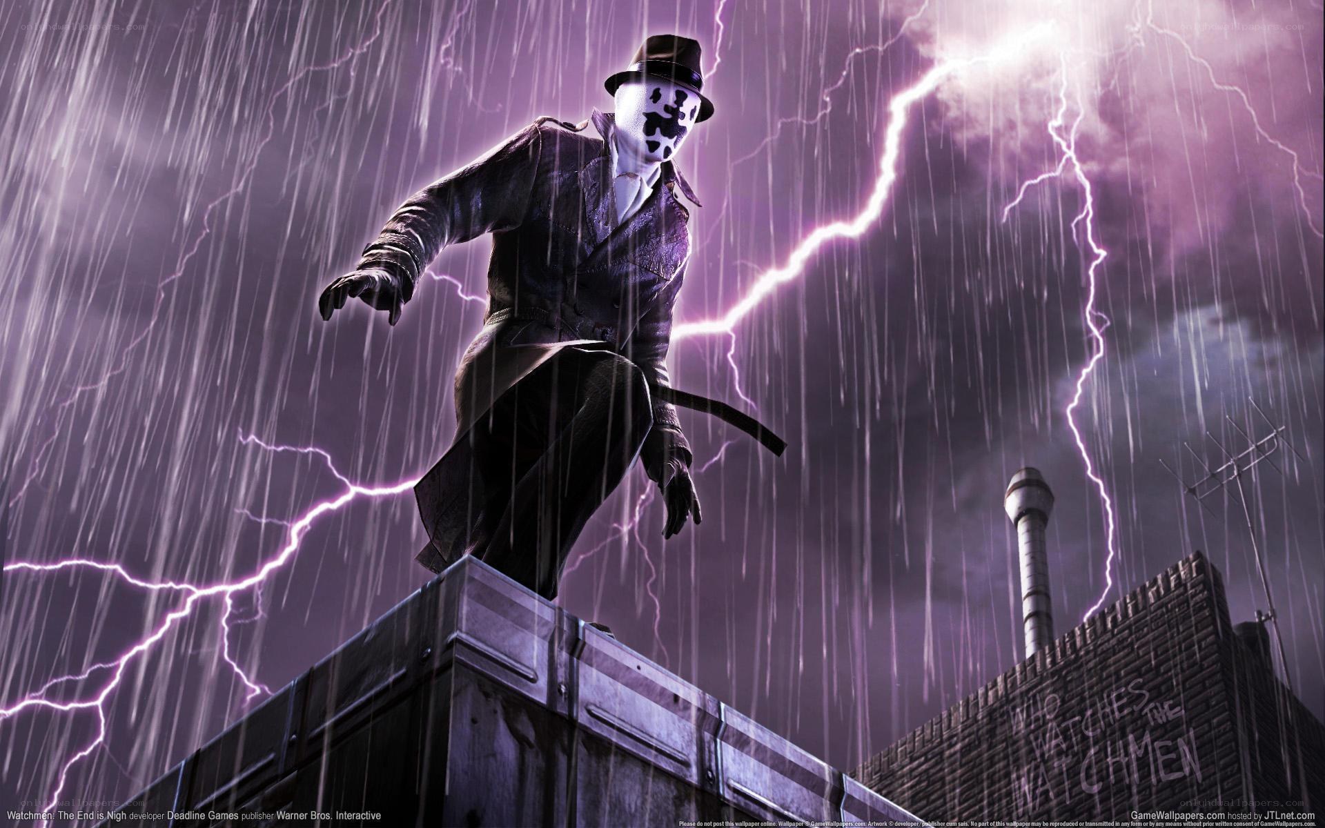 Watchmen character in storm