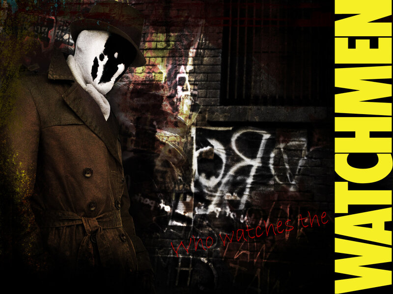 Watchmen character on street