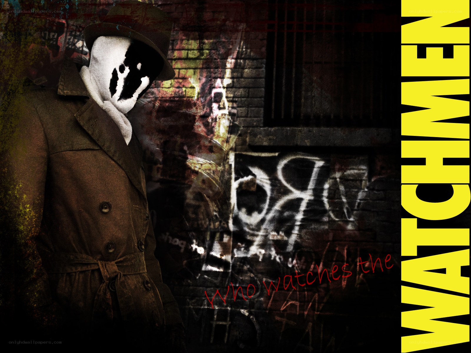 Watchmen character on street