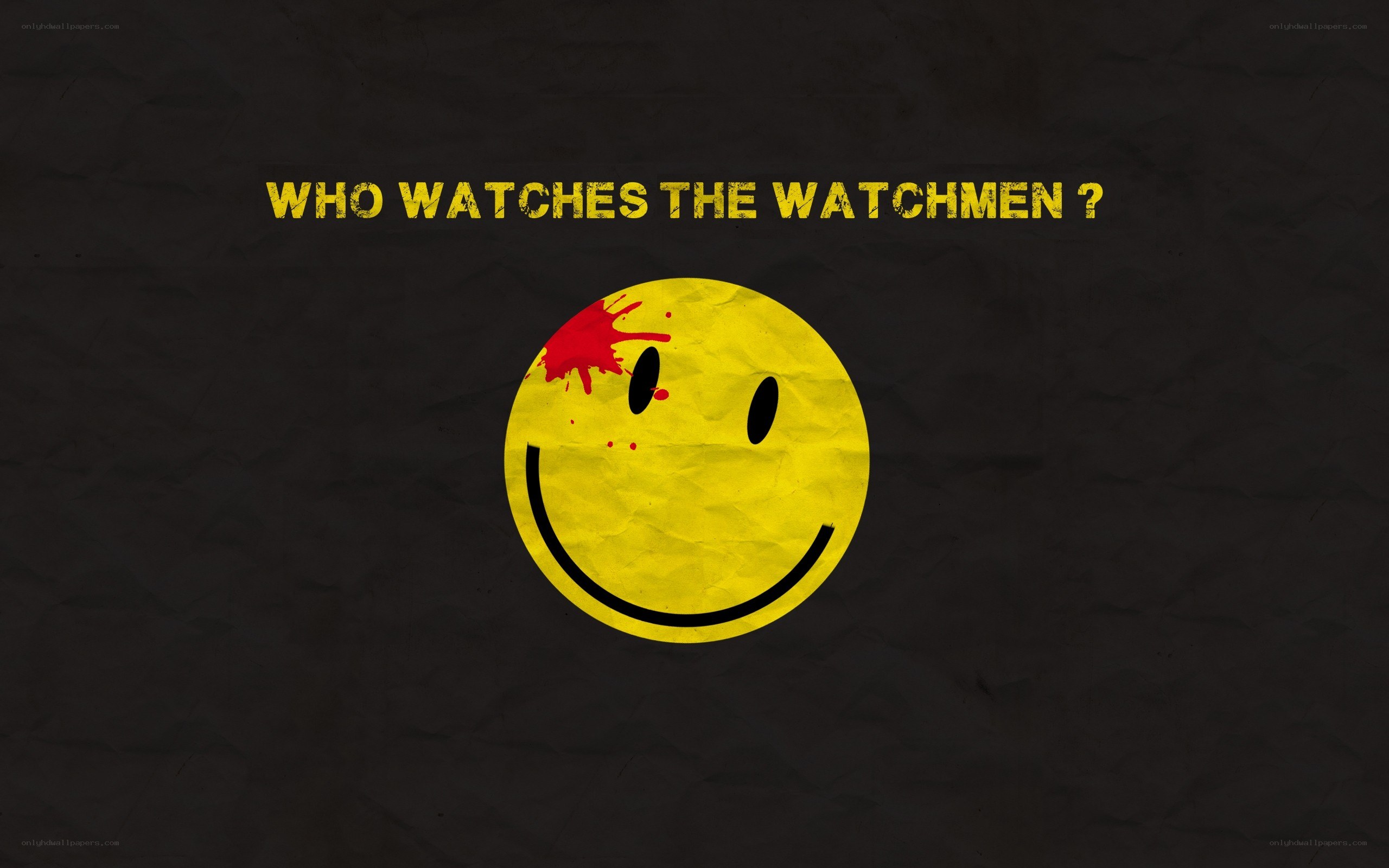 Watchmen logo with blood splatter