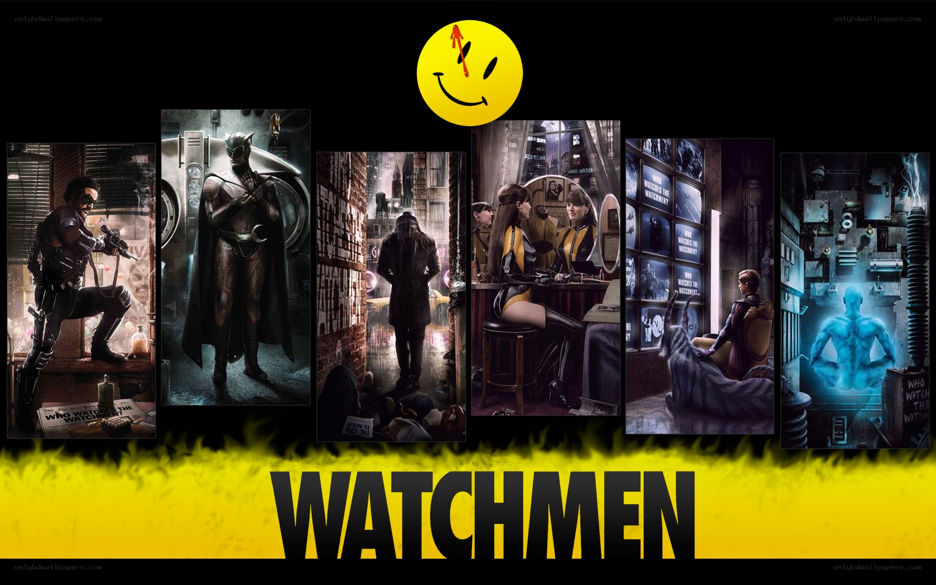 Watchmen movie poster collage