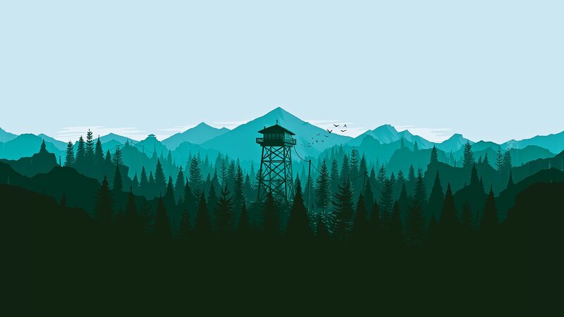 Watchtower in Forest — Green