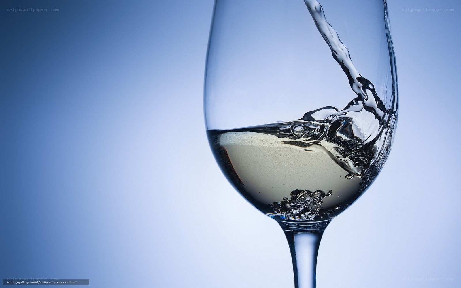Water being poured into a glass