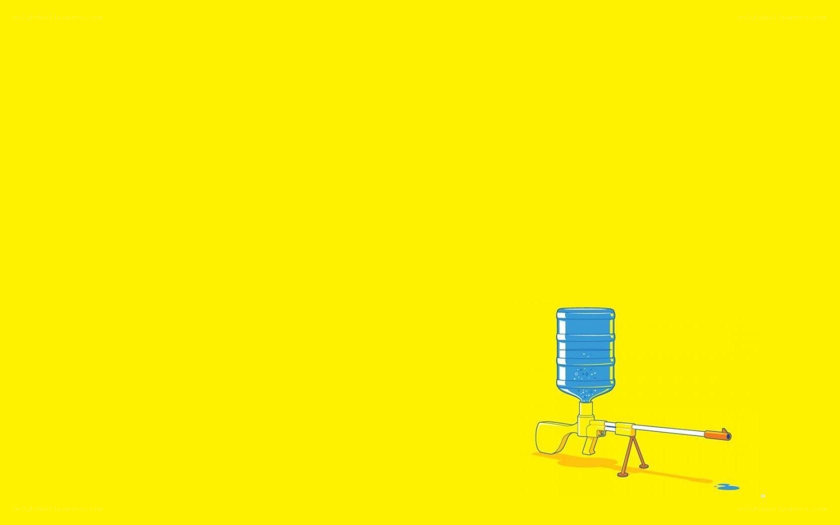 Water bottle gun illustration