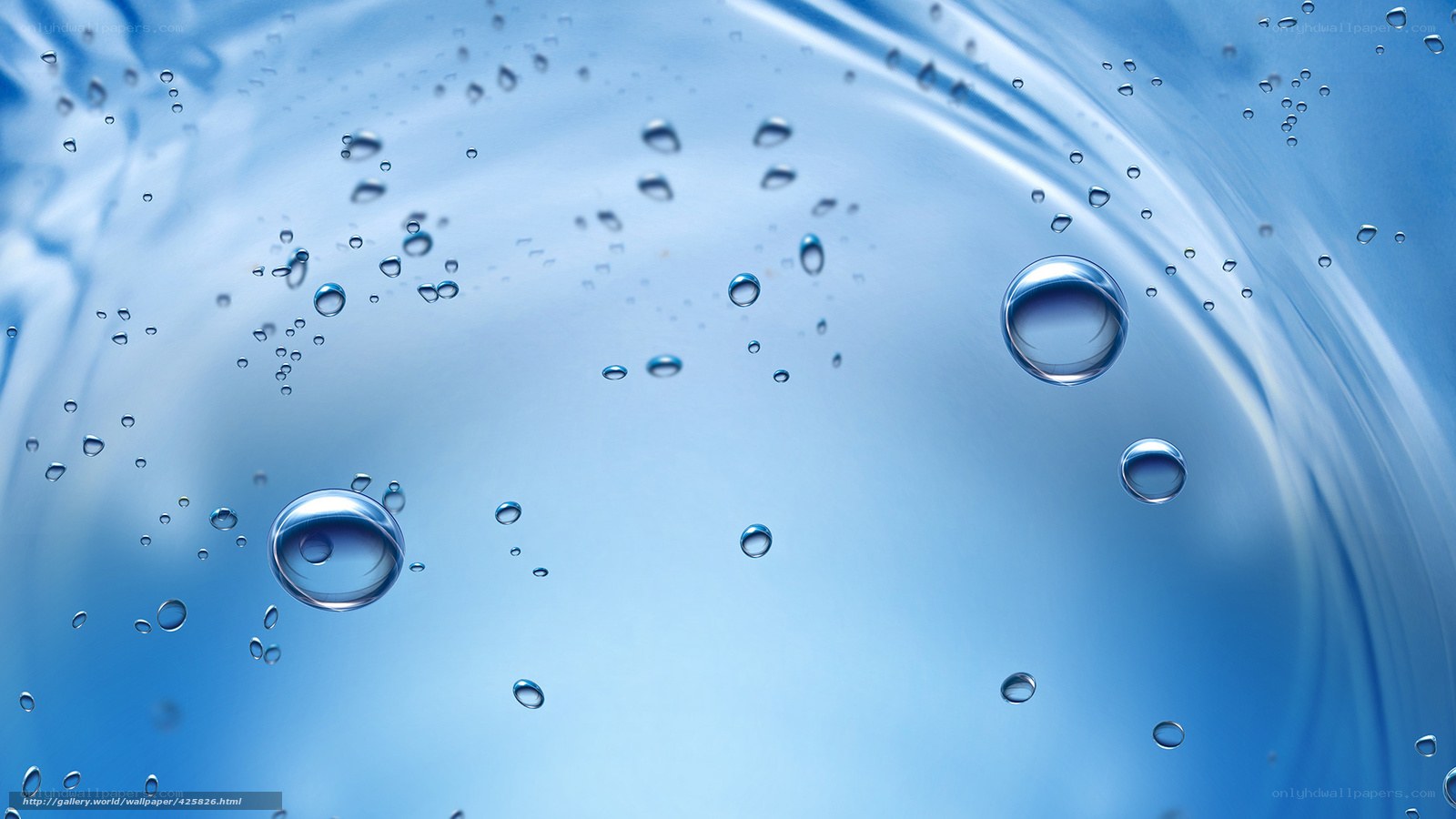Water bubbles in motion