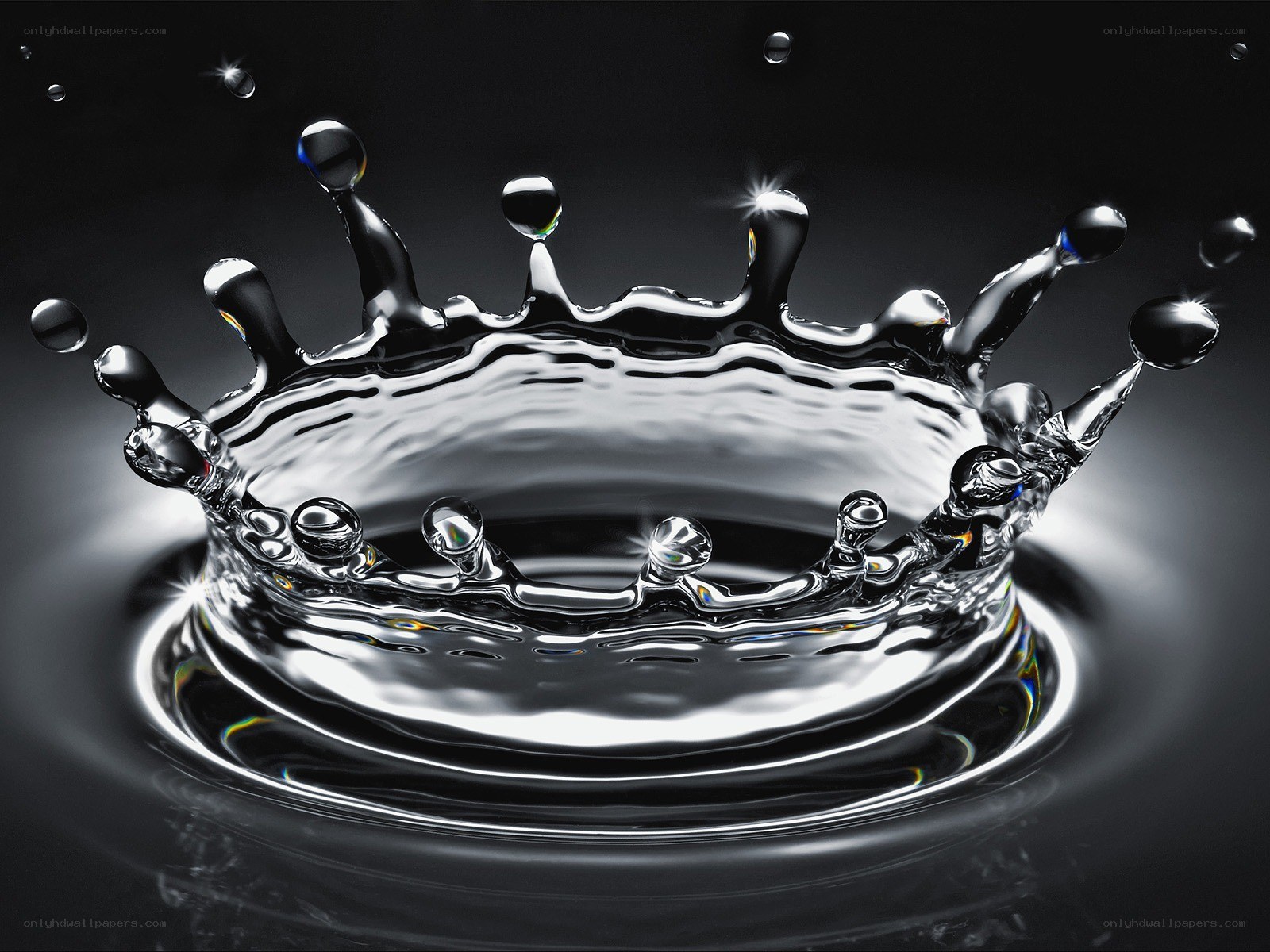 Water crown splash