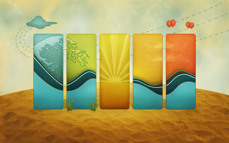 Water cycle illustration