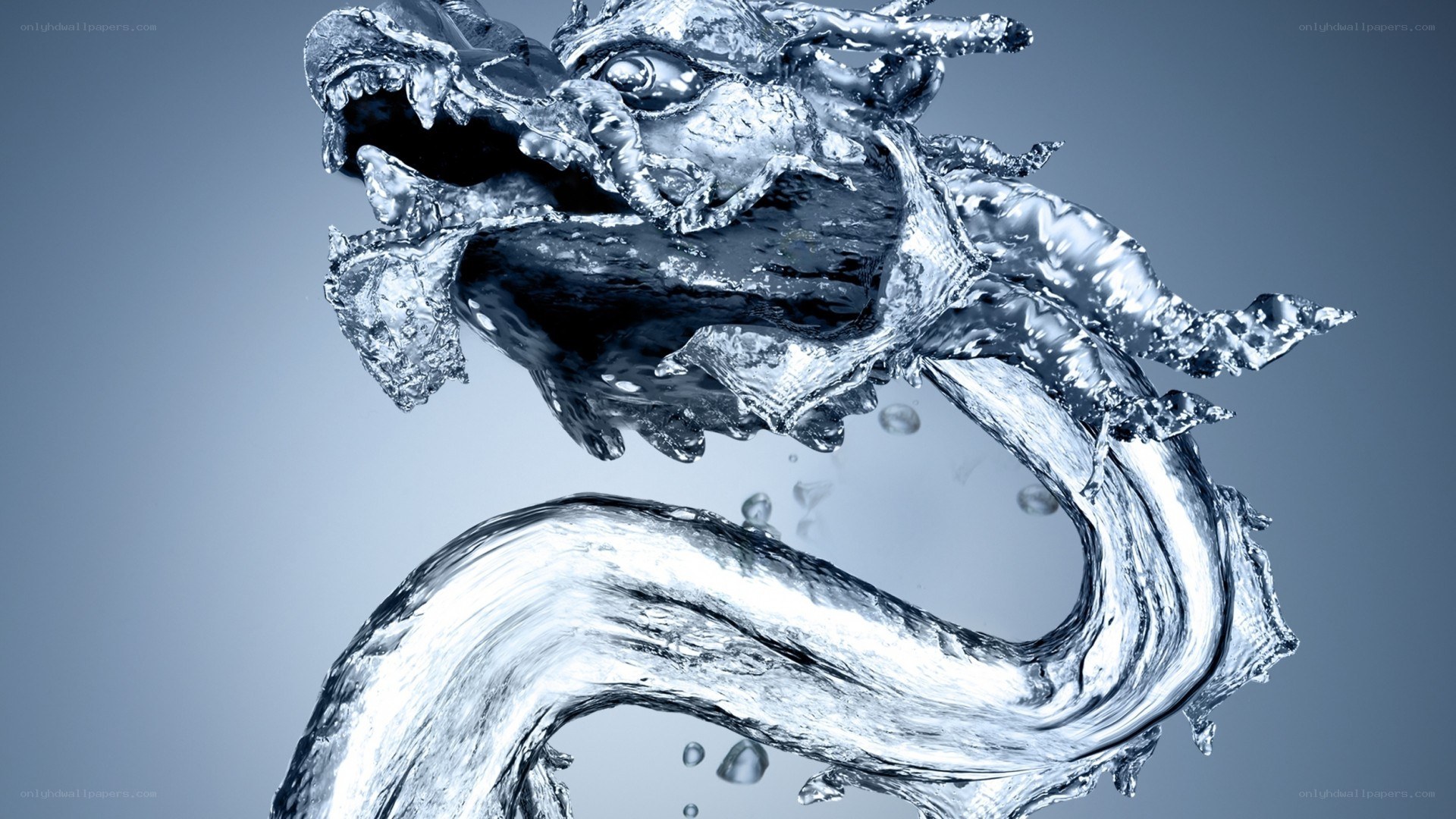 Water dragon sculpture
