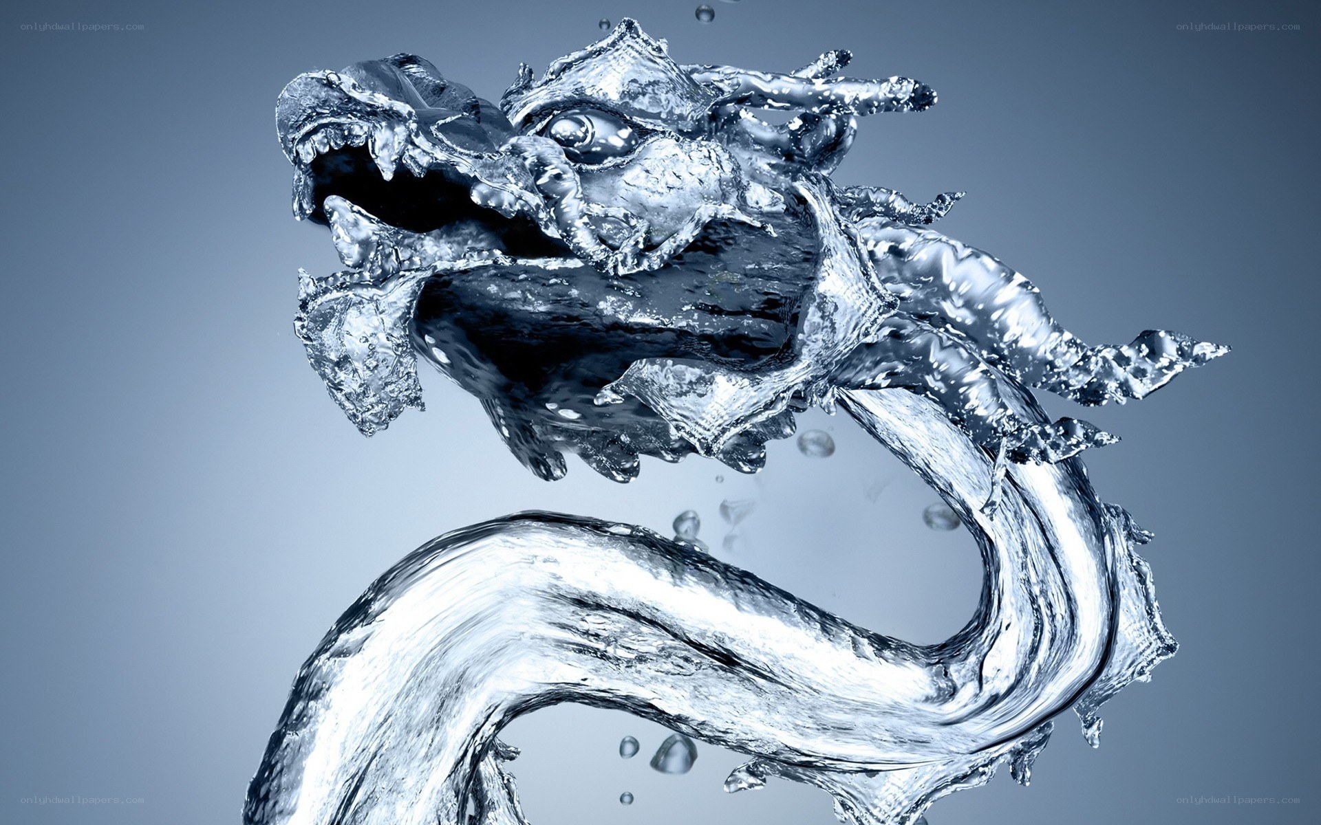 Water dragon sculpture