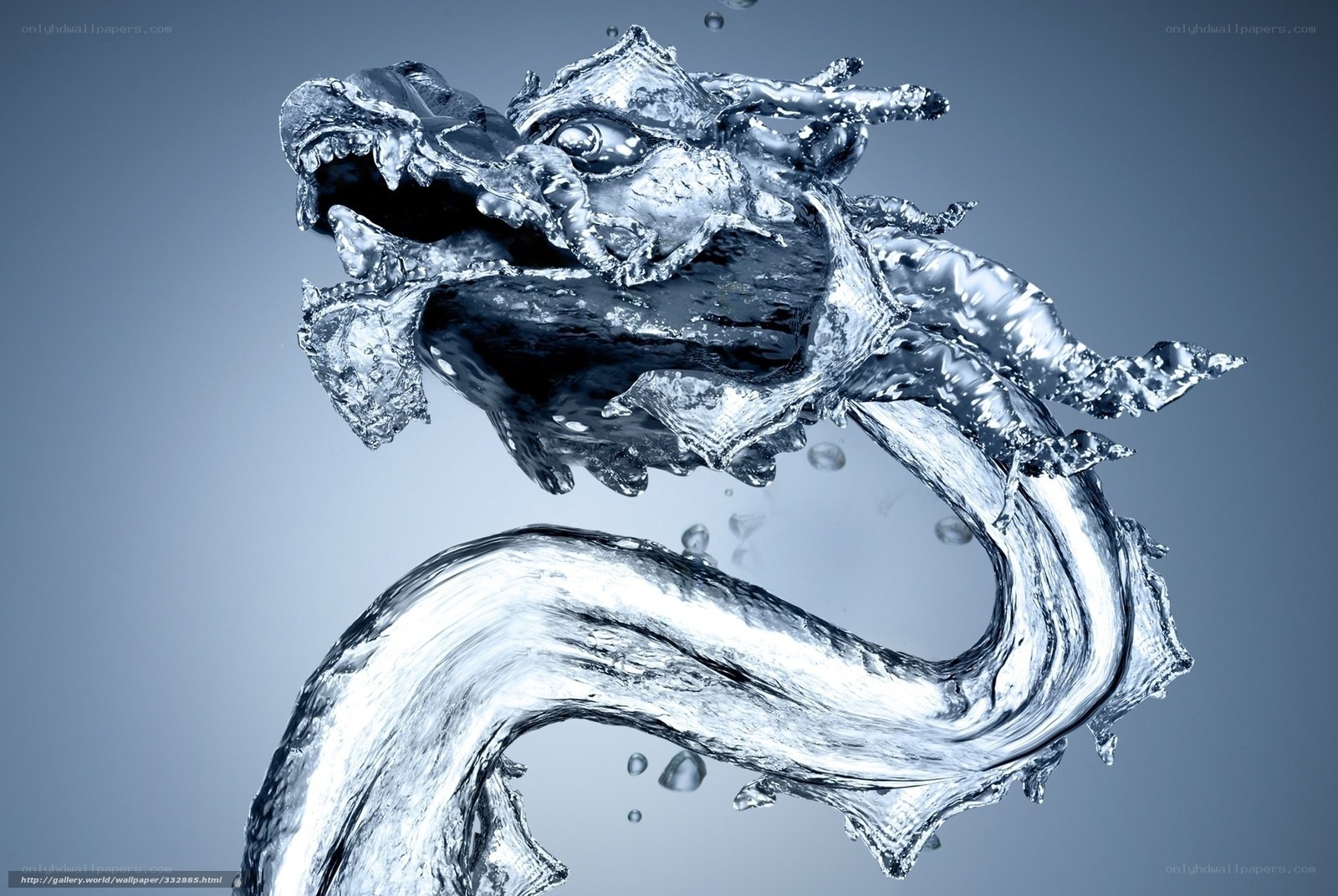 Water dragon sculpture