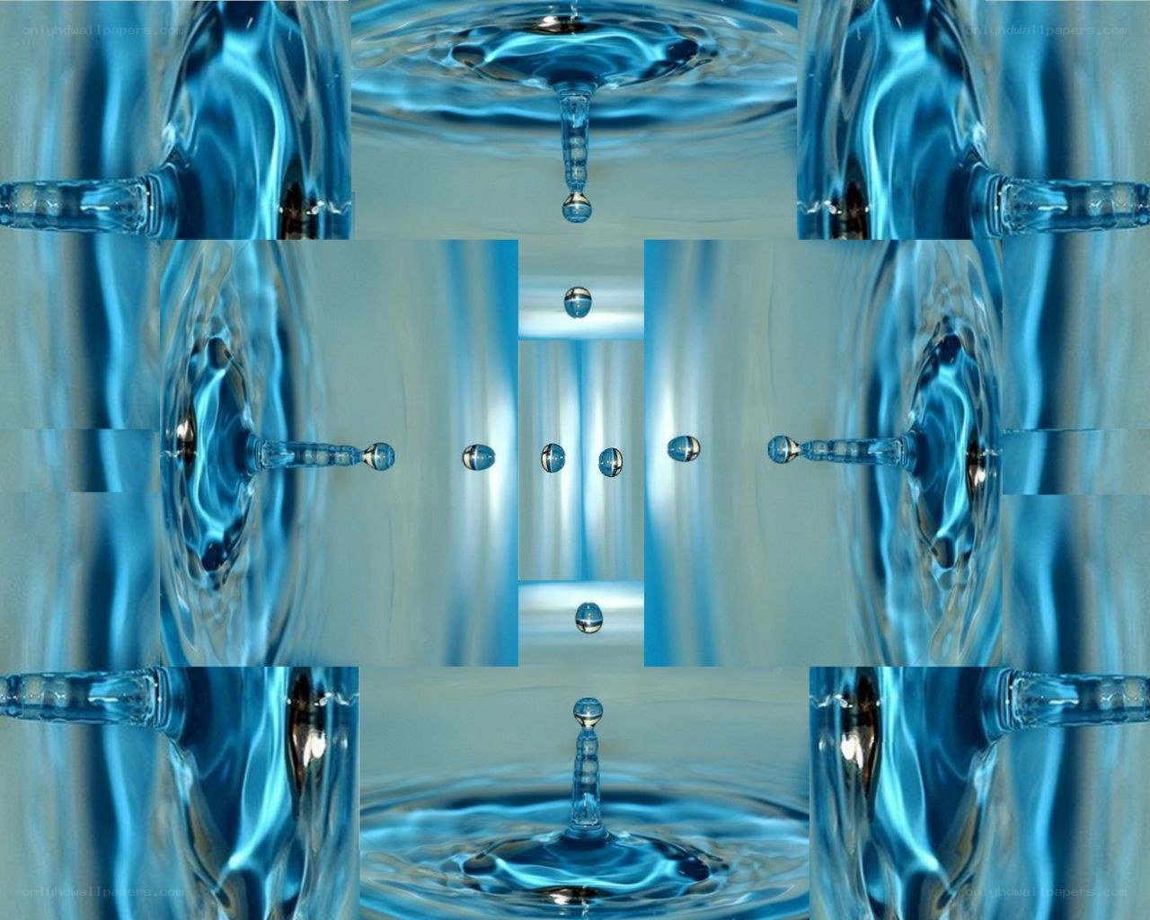 Water drop collage
