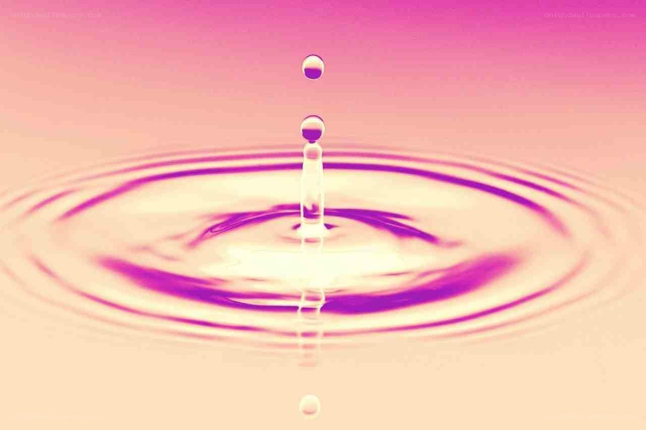 Water drop creating ripples
