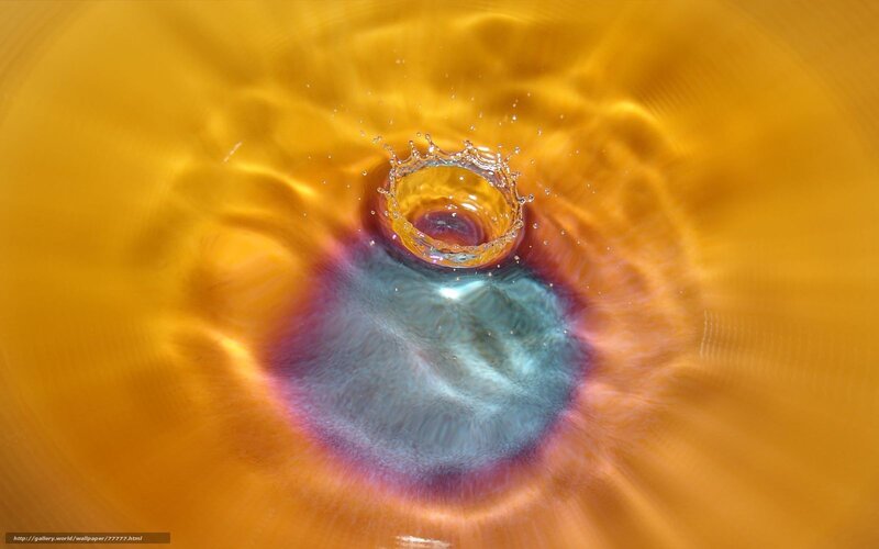Water drop impact crown