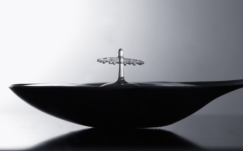 Water drop impact on surface