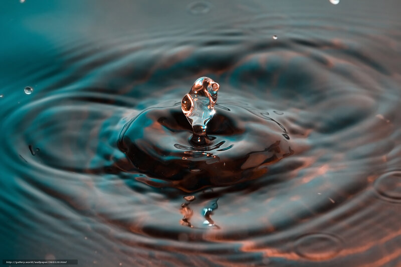 Water drop ripple effect