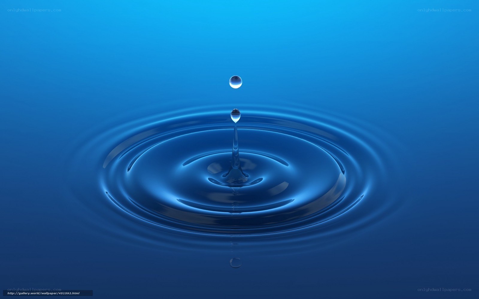 Water drop ripple effect