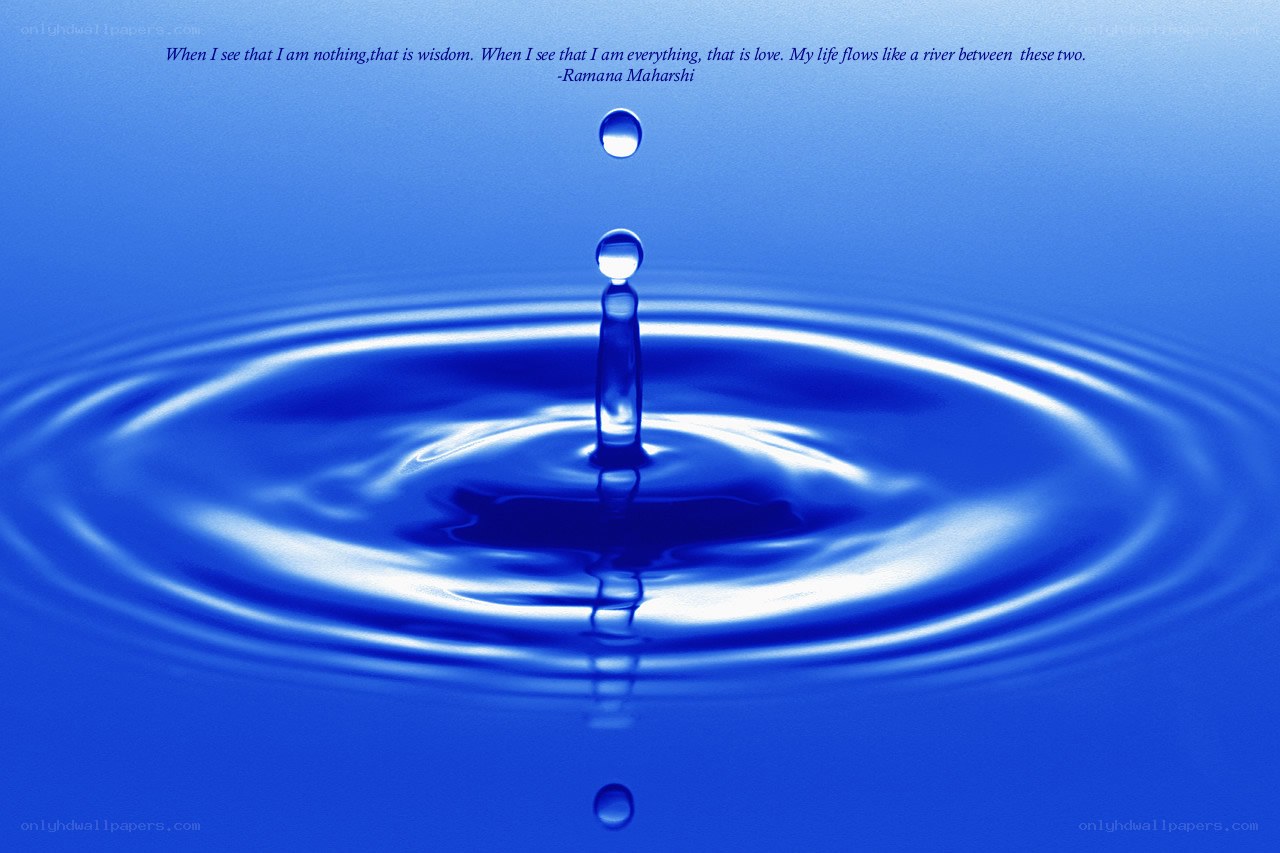 Water drop ripple effect