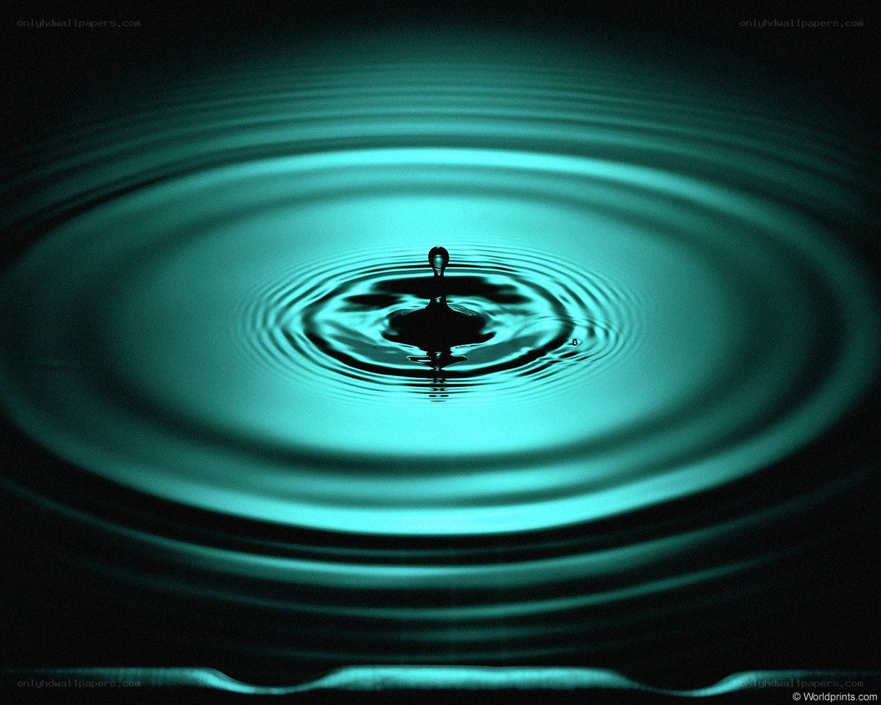 Water drop ripple effect
