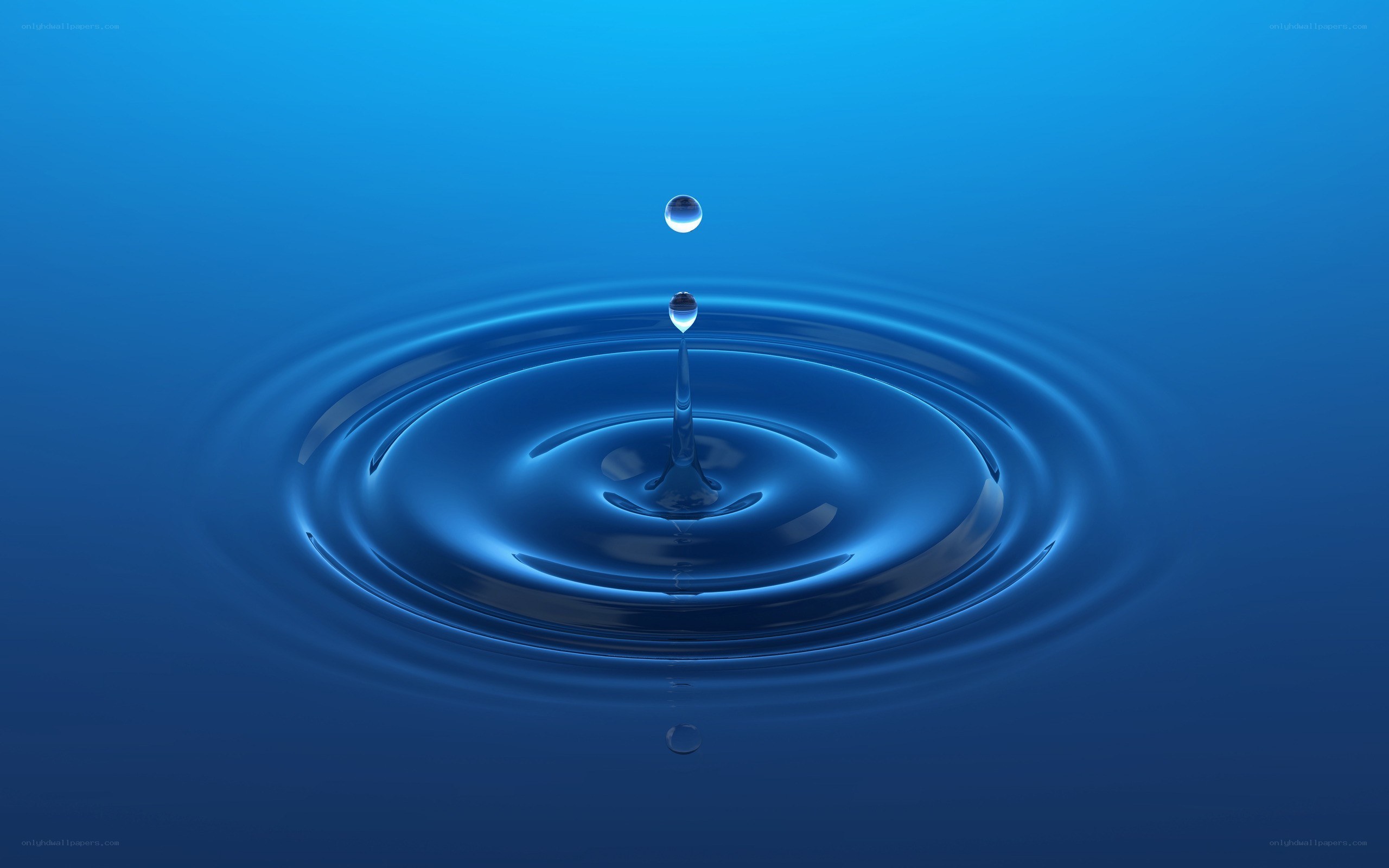 Water drop ripple effect