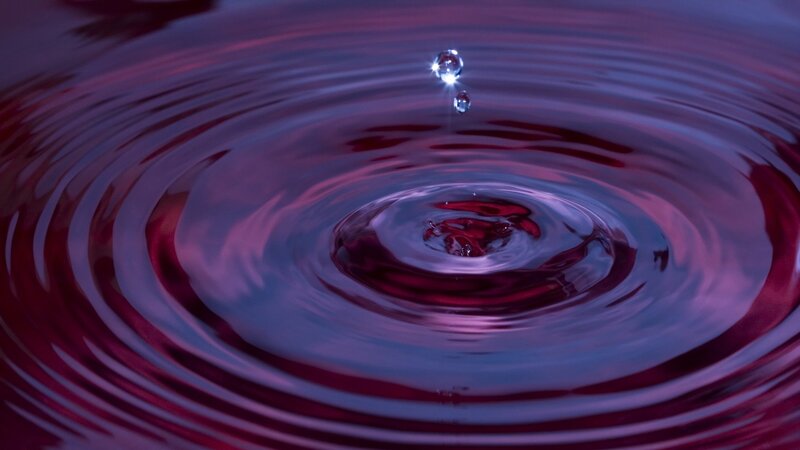 Water drop ripple effect