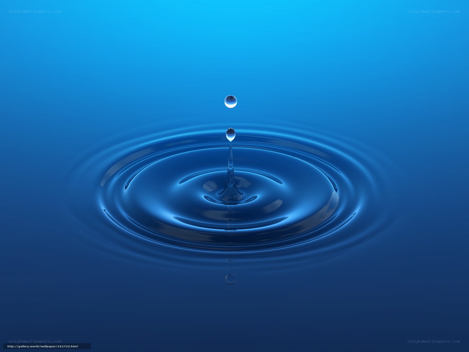 Water drop ripple effect