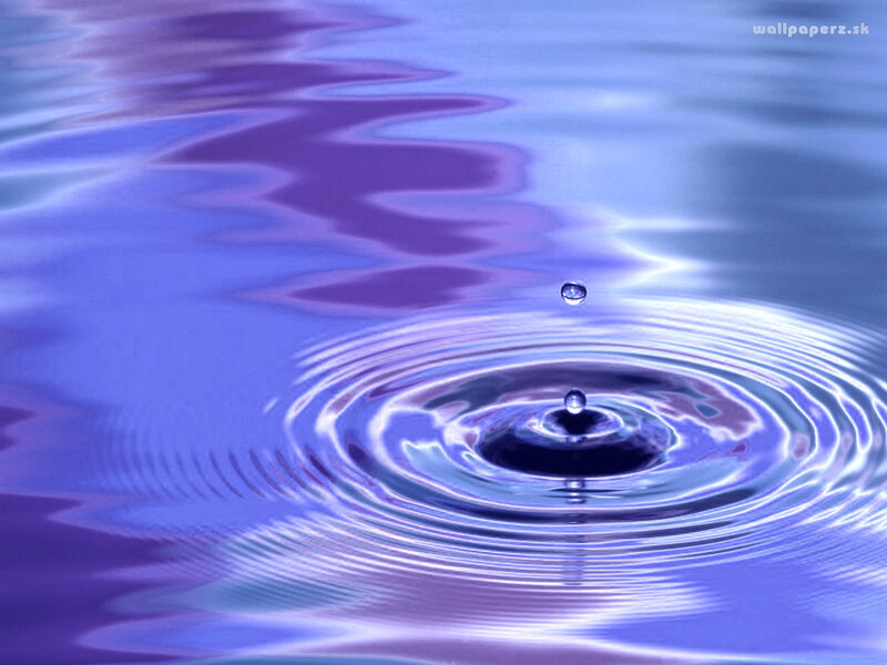 Water drop ripples