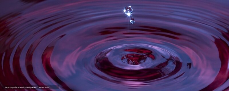 Water drop ripples