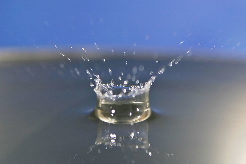 Water drop splash
