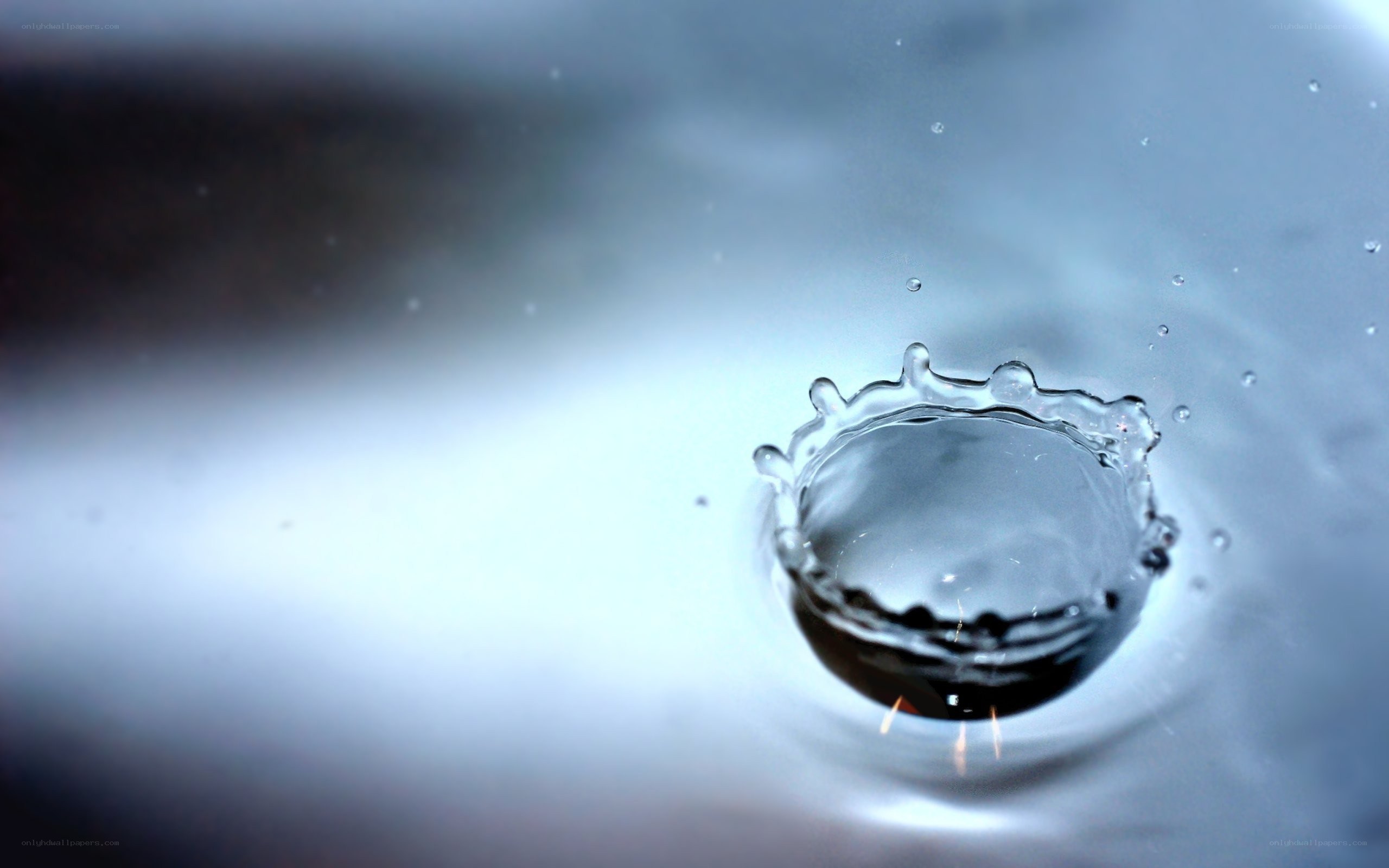 Water drop splash