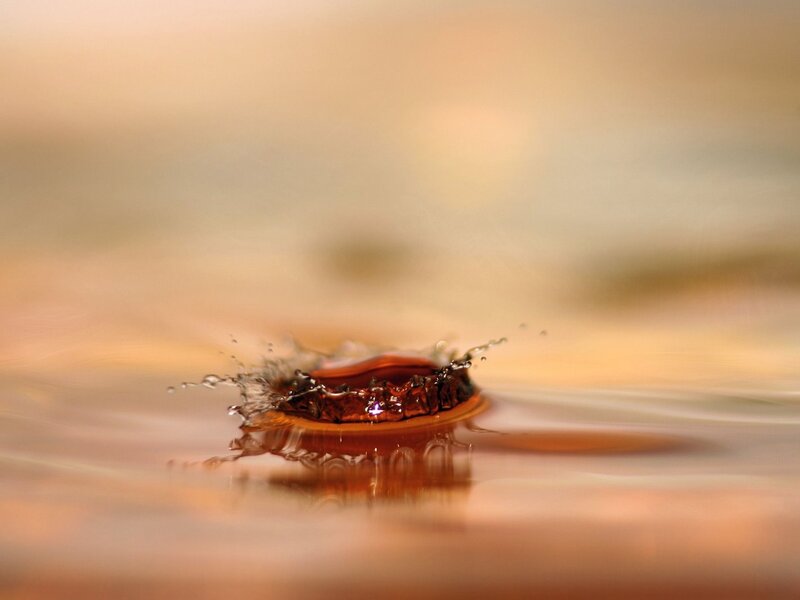 Water drop splash