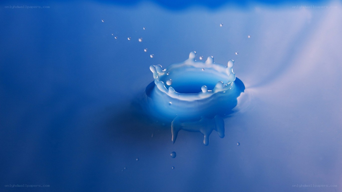 Water drop splash crown
