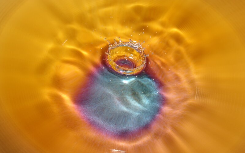 Water Drop Splash — Yellow