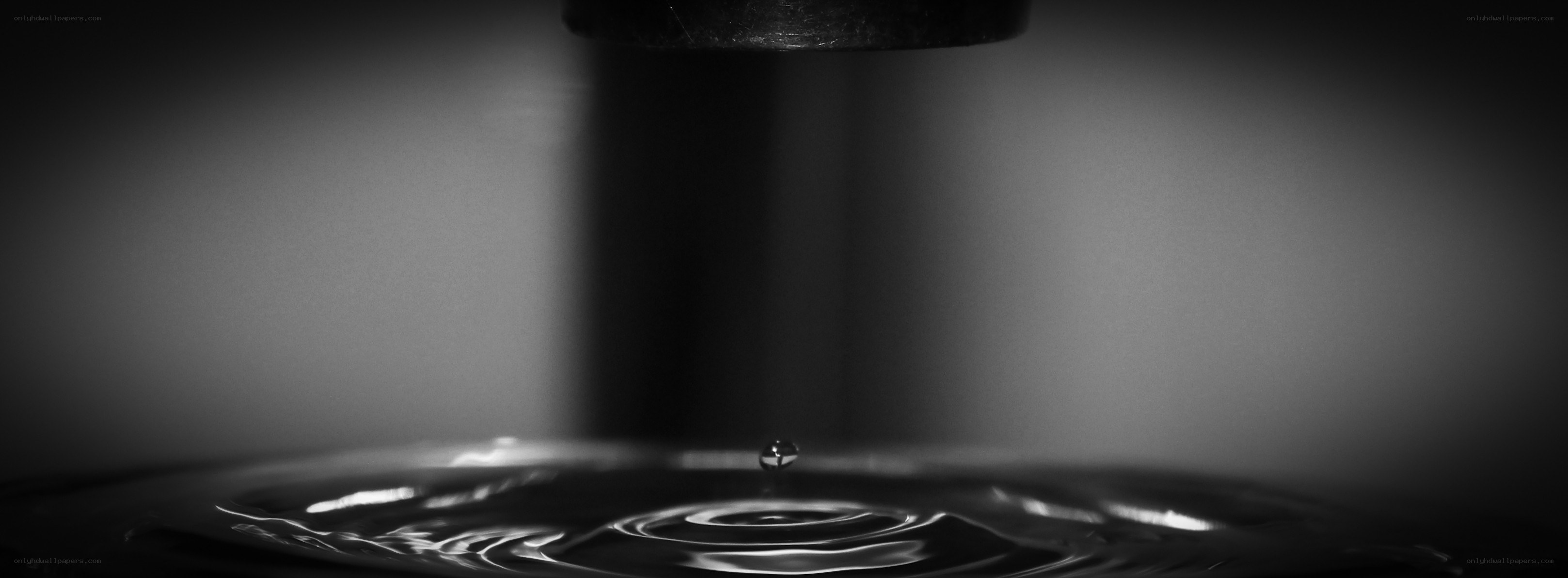Water droplet creating ripples