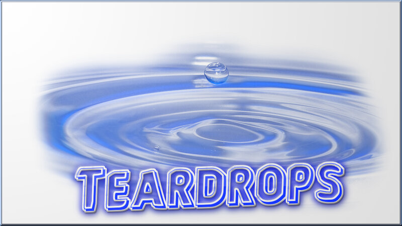 Water Droplet Creating Ripples — Blue
