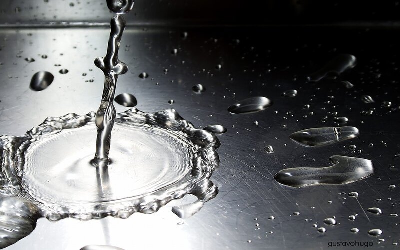 Water droplet impact