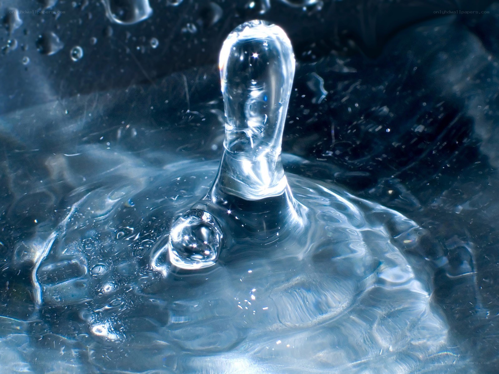 Water droplet impact